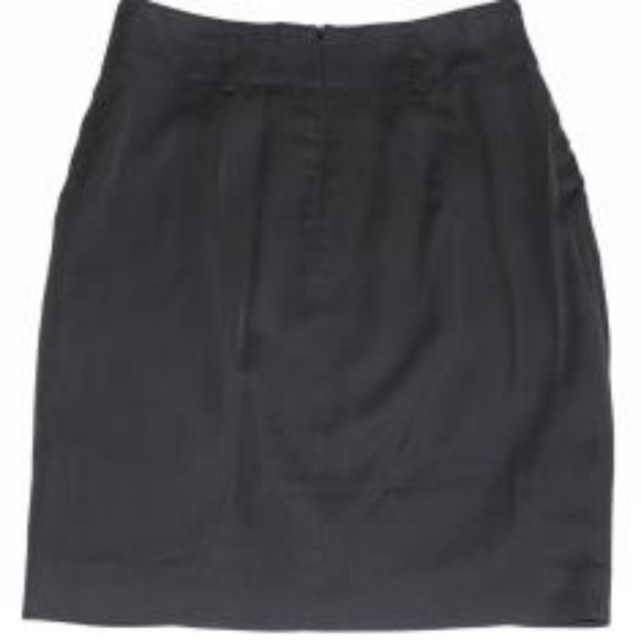 Trina Turk Black Silky Faux Wrap Style Skirt sz 8 - Picture 2 of 2